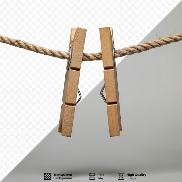 PSD clothespins on rope