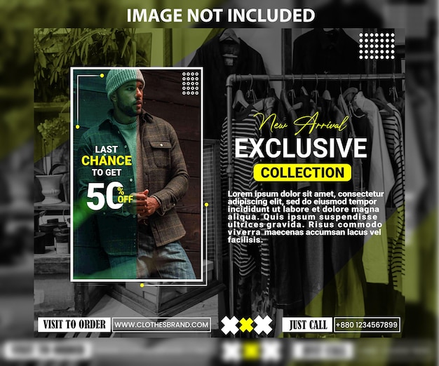 PSD clothing flyer design