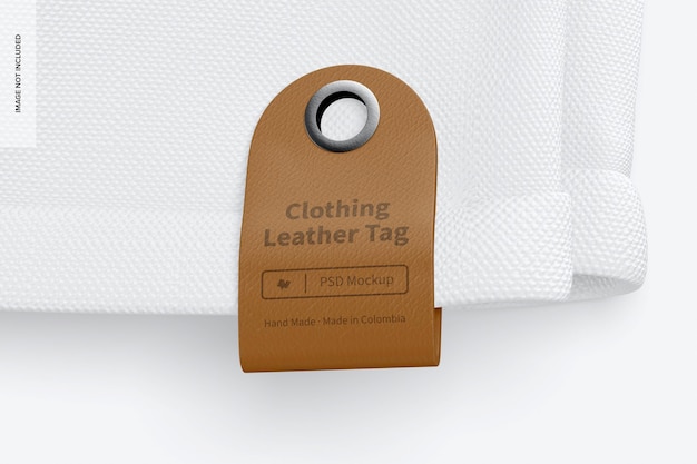 Clothing leather tag mockup 02