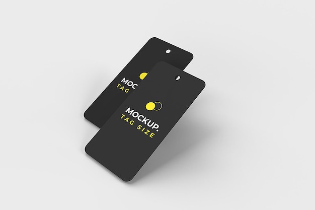 clothing price tag mockup