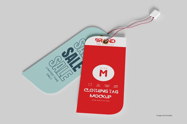 Clothing tag mockup