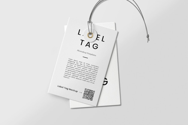clothing tag mockup