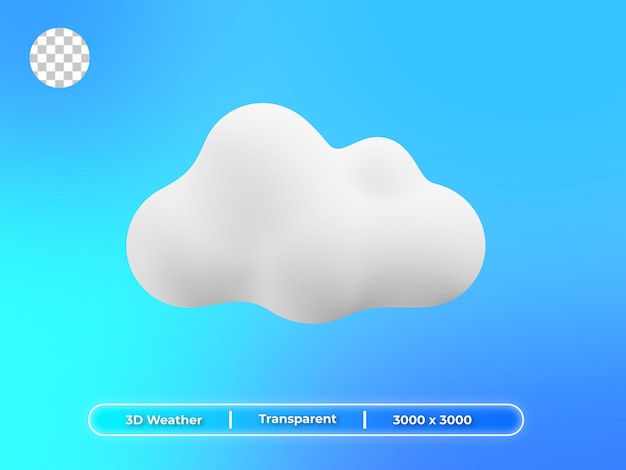 Cloud 3d illustration