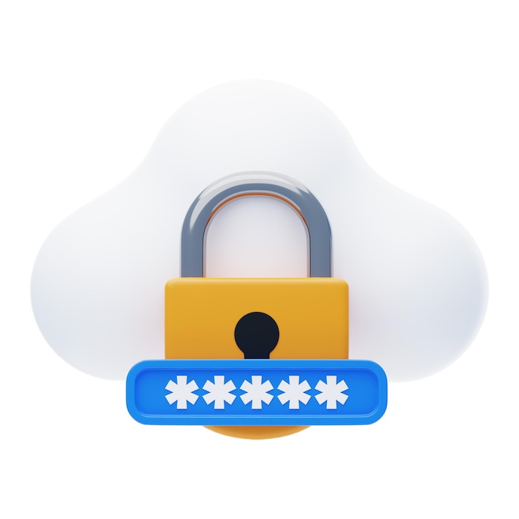PSD икона cloud access 3d (доступ к облаку в 3d)