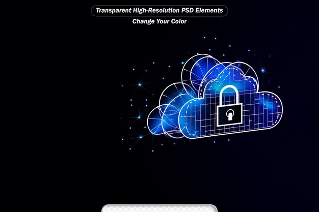 PSD tecnologia di cloud computing concetto di trasferimento di backup di database