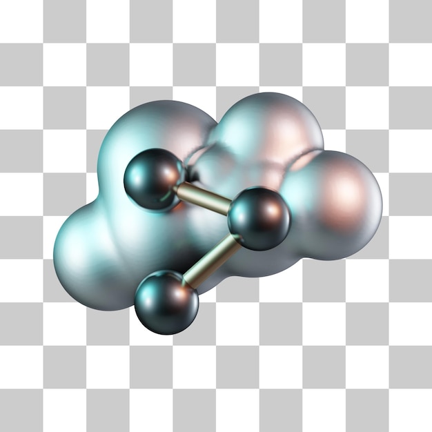 Icona 3d condivisione dati cloud