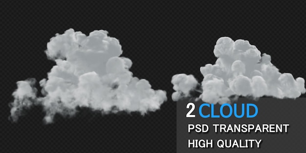 Cloud design rendering isolated