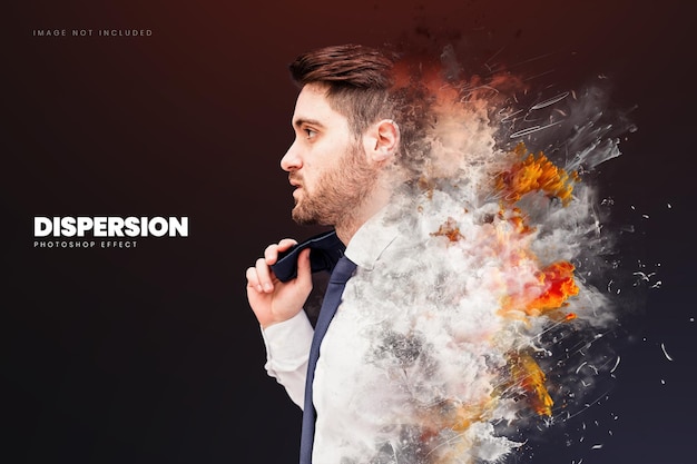 PSD cloud dispersion photo effect