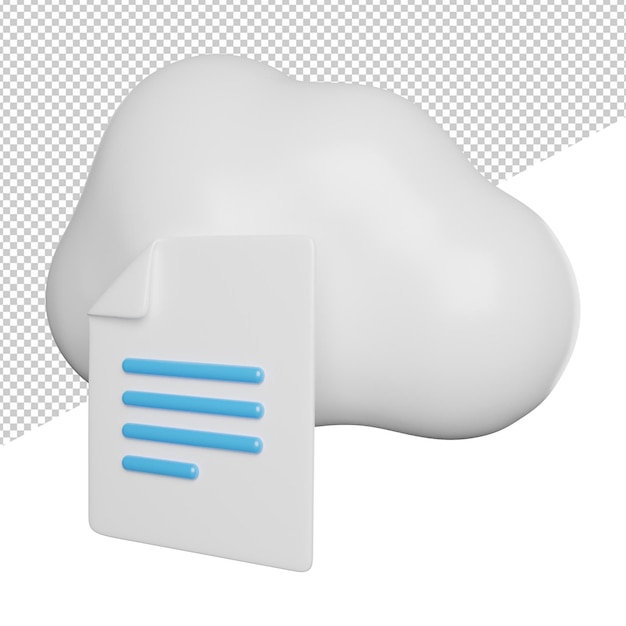 PSD file cloud di documenti