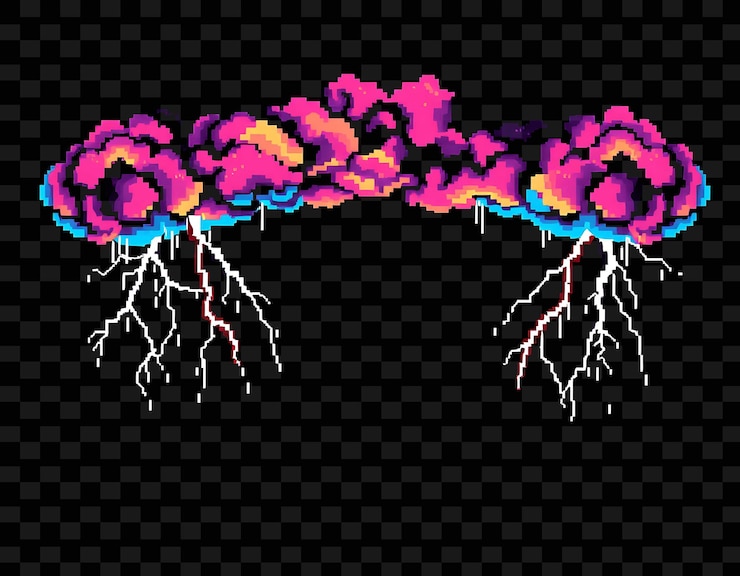 PSD cloud formations with the words quot thunderstorm quot on them