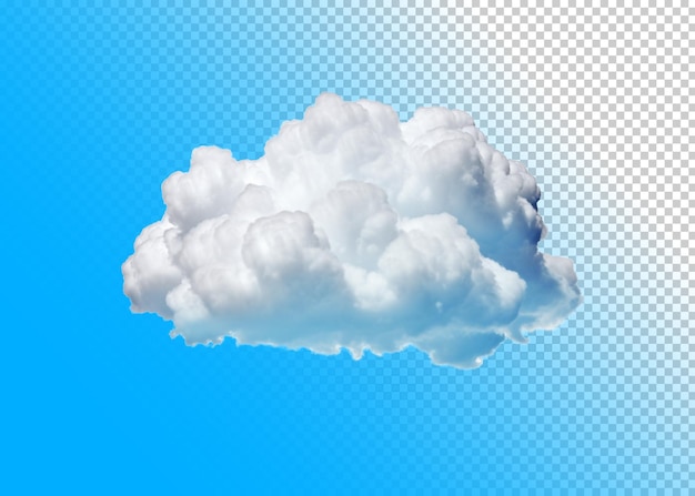 PSD sfondo trasparente isolato nuvola