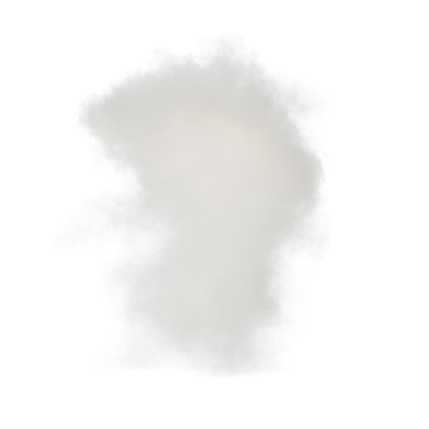 PSD cloud isolated transparent background 3d rendering