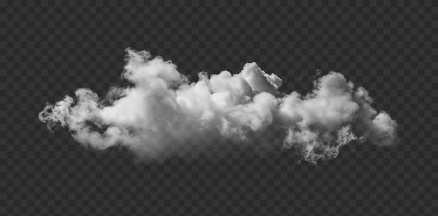 PSD cloud isolated on transparent background png psd