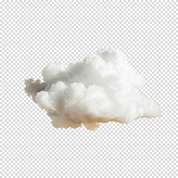 PSD cloud isolated on transparent background