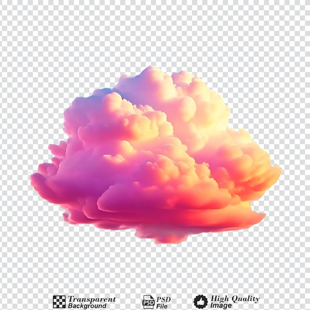 Cloud isolated on transparent background