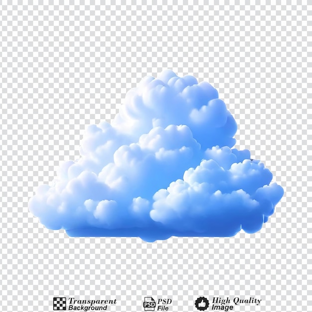 Cloud isolated on transparent background