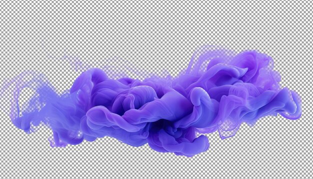 Cloud of multicolored paint isolated on transparent background generative ai