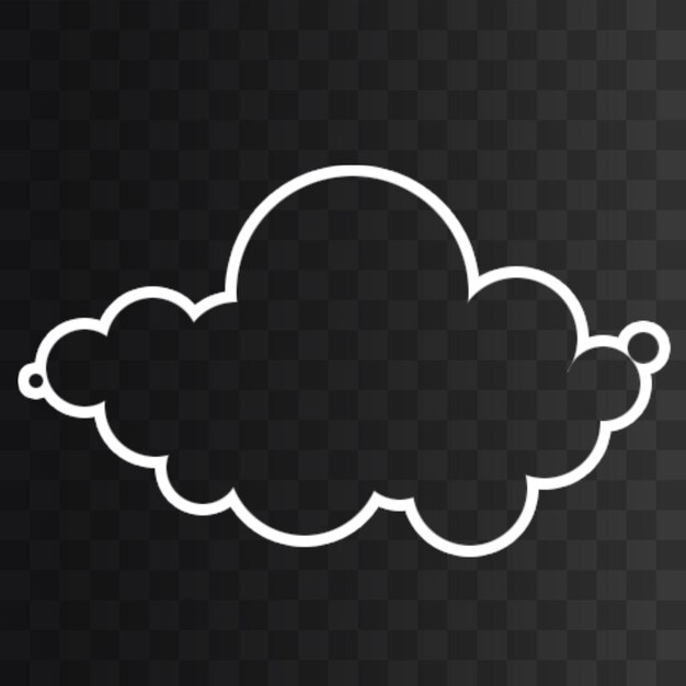 Cloud png geïsoleerd op een doorzichtige achtergrond