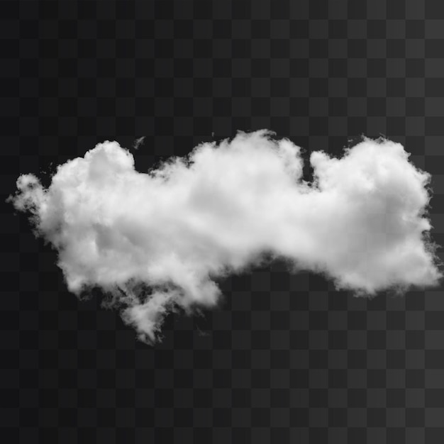 PSD cloud png isolated on a transparent background