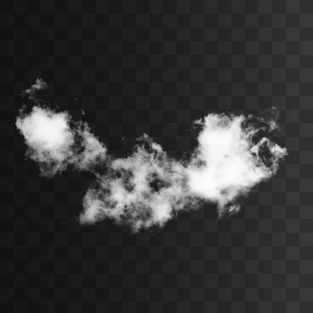 PSD cloud png isolated on a transparent background