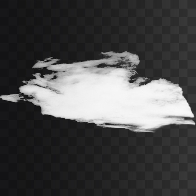 PSD cloud png isolated on a transparent background