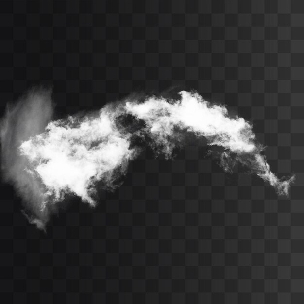 PSD cloud png isolated on a transparent background