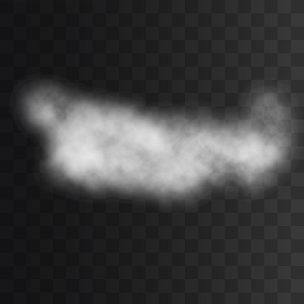 PSD cloud png isolated on a transparent background