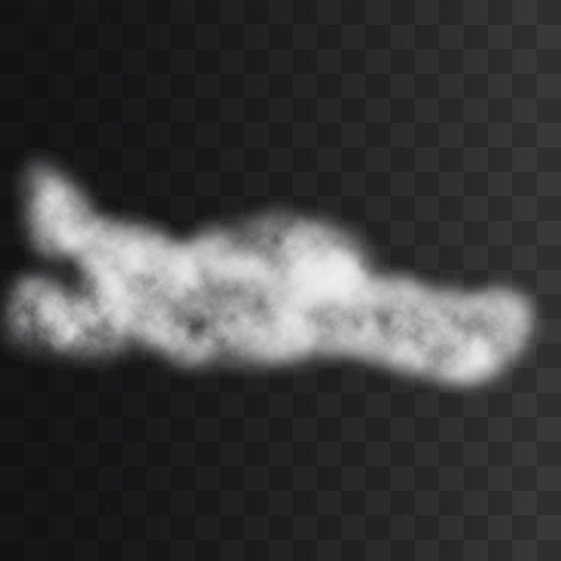 PSD cloud png isolated on a transparent background