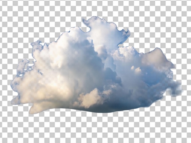 PSD cloud png isolated on transparent background