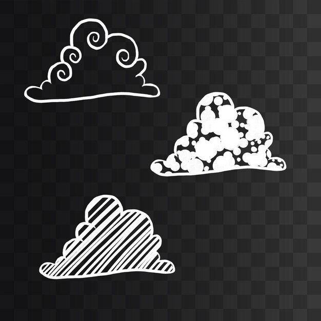 PSD cloud png isolated on a transparent background