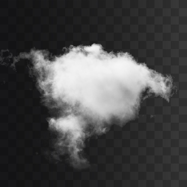 PSD cloud png isolated on a transparent background