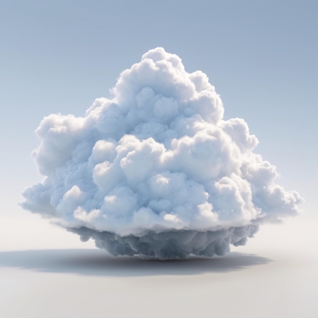 Cloud psd on a white background