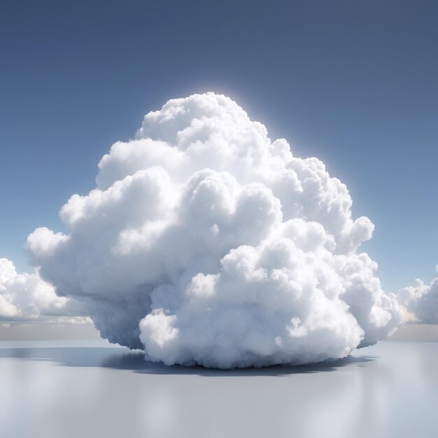 Cloud psd on a white background