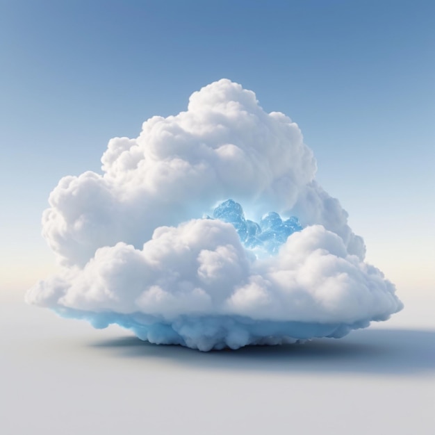 Cloud psd on a white background