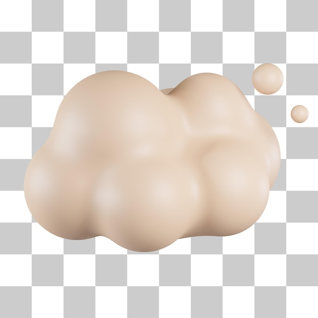 Cloud sky 3d icon