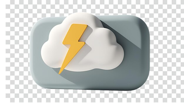 その上に雷がある雲