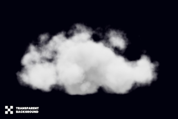 Cloud on transparent background