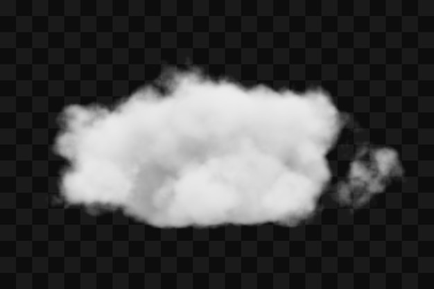 Cloud on transparent background