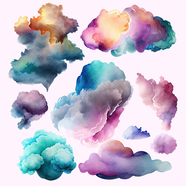 Cloud watercolor