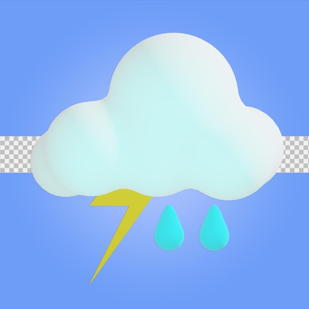 cloud weather 3d illustration