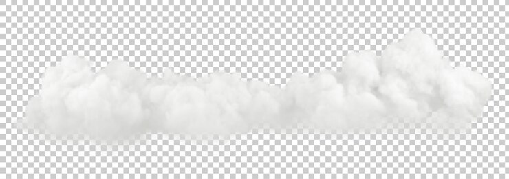 雲空天気自由形カットアウト透明な背景 3Dレンダリング png