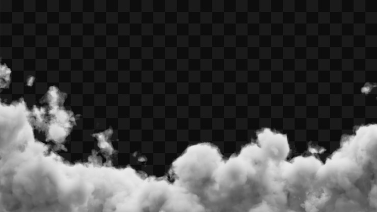 PSD clouds transparent