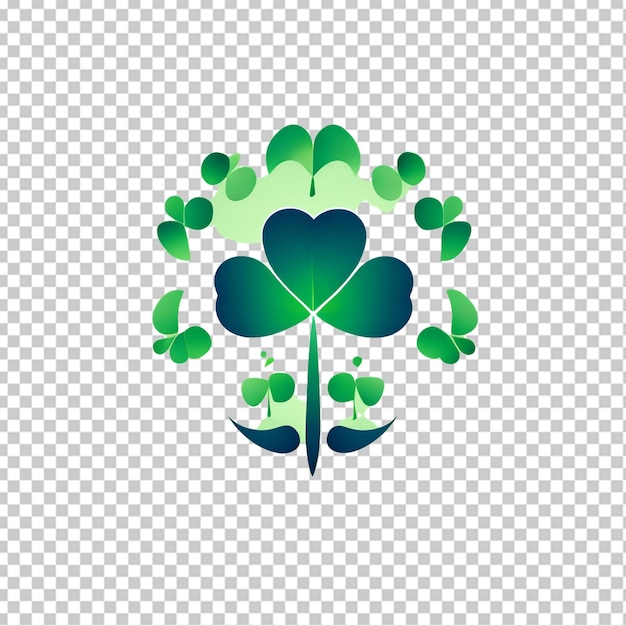 PSD clover logo icon design template vector