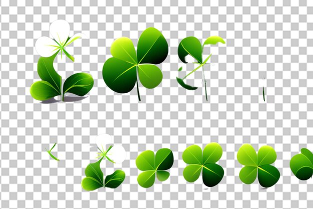 PSD clover logo icon design template vector