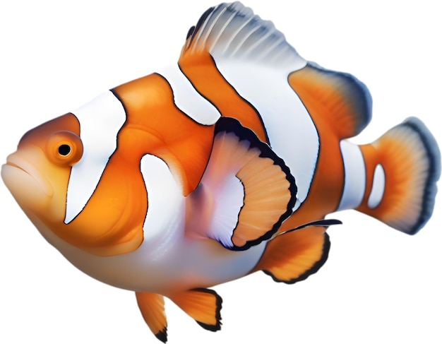 PSD clownfish akwarelowy obraz clownfish