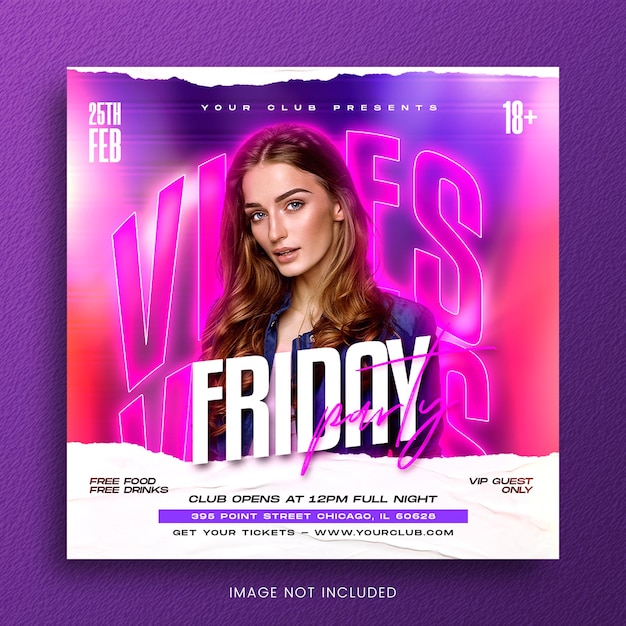 Club dj party Friday Flyer Template