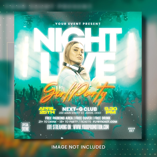 Club flyer template