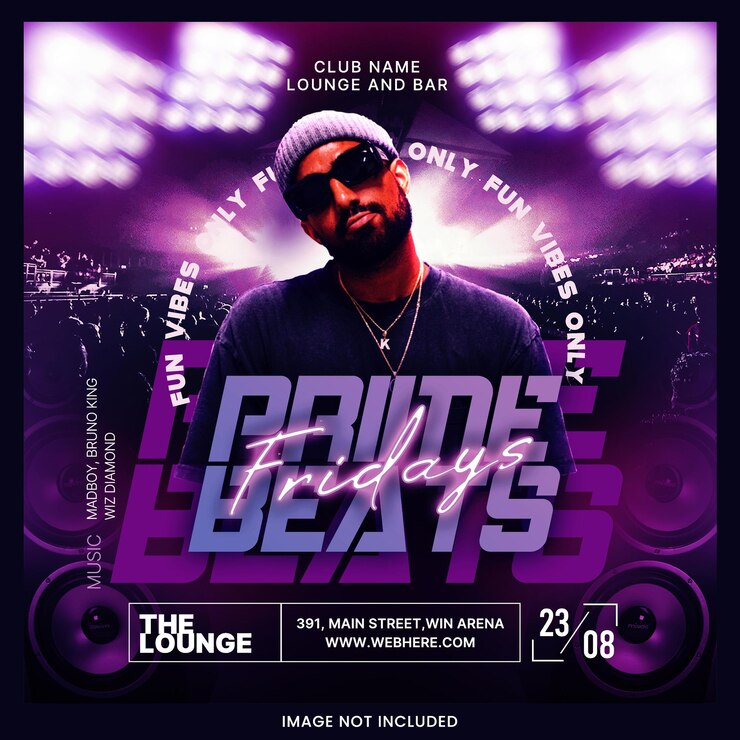 PSD club night music party social media instagram template