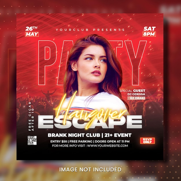 Club party flyer