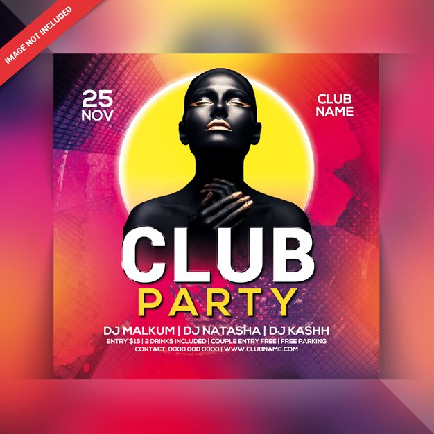 Club party flyer